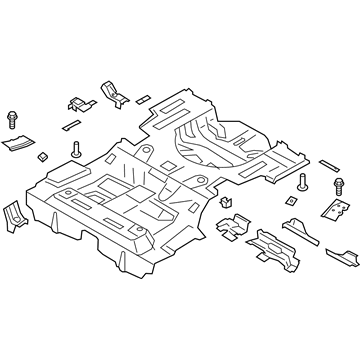 Lincoln HG9Z-5411360-B Rear Floor Pan