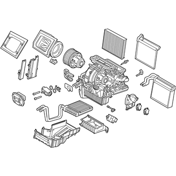 Ford BV6Z-19B555-CZ Evaporator And Housing Assembly