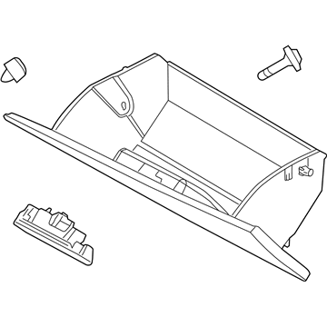 2017 Ford Police Interceptor Sedan Glove Box - DG1Z-54060T10-AA