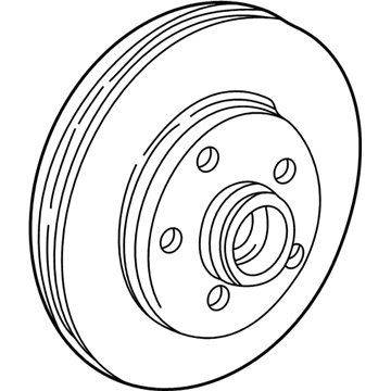 1999 Mercury Mountaineer Brake Disc - YL2Z-1V125-AB