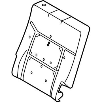 Ford LC5Z-7866801-C PAD - REAR SEAT BACK