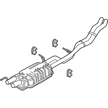 Lincoln Navigator Muffler - NL7Z-5230-B