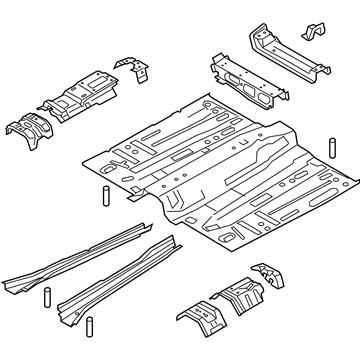 Lincoln GJ7Z-7811135-A Front Floor Pan