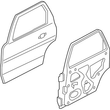 Mercury YL8Z-7824631-AA Door Shell