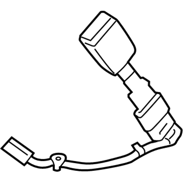 Ford EJ7Z-7861202-AG Buckle Assembly - Seat Belt