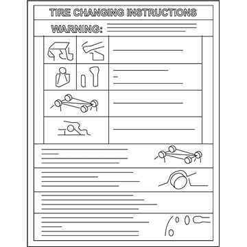 Ford 7A2Z-17A083-A Decal - Jack Operation