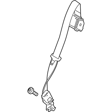 Ford F1EZ-99611B64-AB Center Belt Assembly