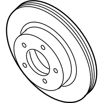 2001 Ford Explorer Sport Brake Disc - 1L5Z-1125-AA