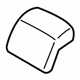 Ford HP5Z-54611A08-JB Headrest Cover, Center Ford HP5Z-54611A08-JB Headrest Cover, Center