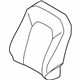Ford HL3Z-1664417-AA Seat Back Cover, Front Driver Side Ford HL3Z-1664417-AA Seat Back Cover, Front Driver Side