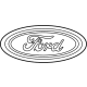 Ford LC3Z-8213-C Emblem, Gray, Front Ford LC3Z-8213-C Emblem, Gray, Front