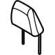 Ford LK9Z-58611A08-AC Headrest, Front Ford LK9Z-58611A08-AC Headrest, Front