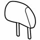 Ford BL8Z-78611A08-BD Headrest, Rear Outer Ford BL8Z-78611A08-BD Headrest, Rear Outer