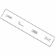 Ford BA8Z-16606-A Nameplate Ford BA8Z-16606-A Nameplate