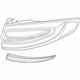 Ford HS7Z-13404-J Lamp Assembly - Rear, Stop And Flasher