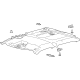 Ford ML3Z-1651916-BD Headliner, Black Ford ML3Z-1651916-BD Headliner, Black