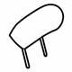 Ford AL3Z-15611A08-A Headrest, Outer, Front Ford AL3Z-15611A08-A Headrest, Outer, Front