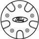 Ford YS4Z-1130-BC Wheel Cover