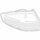 Ford D2BZ-13404-B Lamp Assembly - Rear, Stop And Flasher