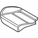 Ford CV6Z-5863840-C Seat Cushion Pad, Rear Passenger Side Ford CV6Z-5863840-C Seat Cushion Pad, Rear Passenger Side