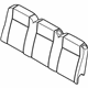Ford CK4Z-9966800-AD Seat Back Pad, Rear Center Ford CK4Z-9966800-AD Seat Back Pad, Rear Center