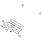 Ford GD9Z-5446668-AC Package Tray Trim, Rear Ford GD9Z-5446668-AC Package Tray Trim, Rear
